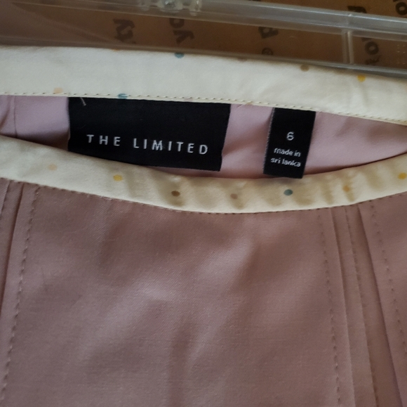 The Limited pink pleated linen skirt - Picture 2 of 4